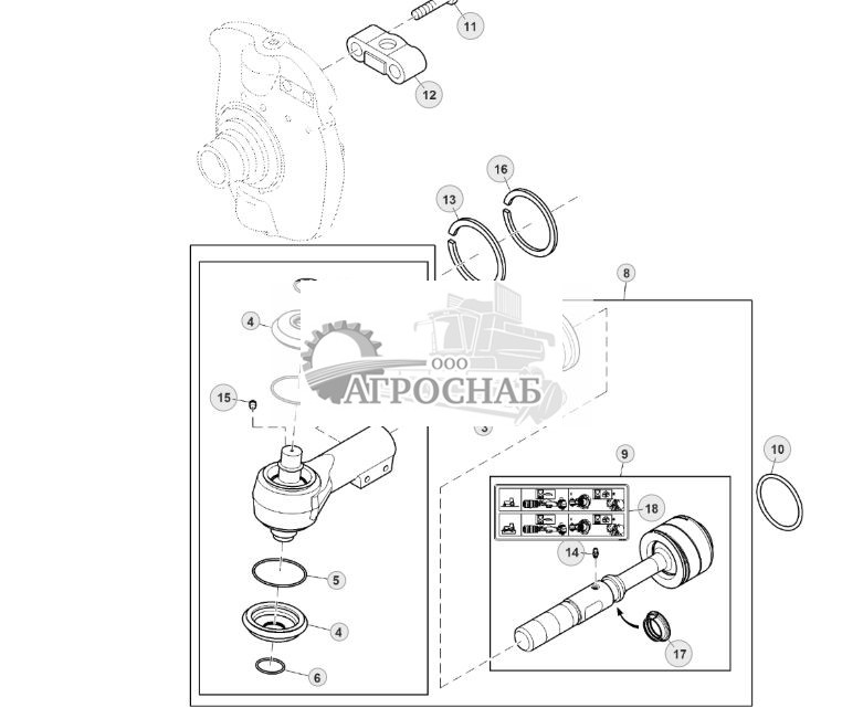 Рулевая тяга, показана левая сторона - ST909614 617.jpg